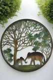 ELEPHANT OUTDOOR WALL PLAQUE