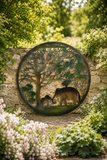 ELEPHANT OUTDOOR WALL PLAQUE